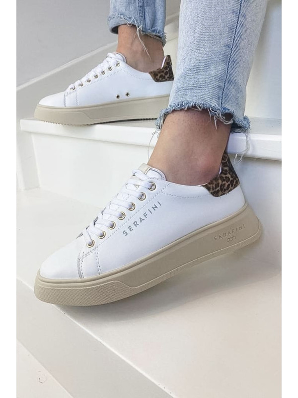 Baskets J.CONNORS White Animalier - Serafini