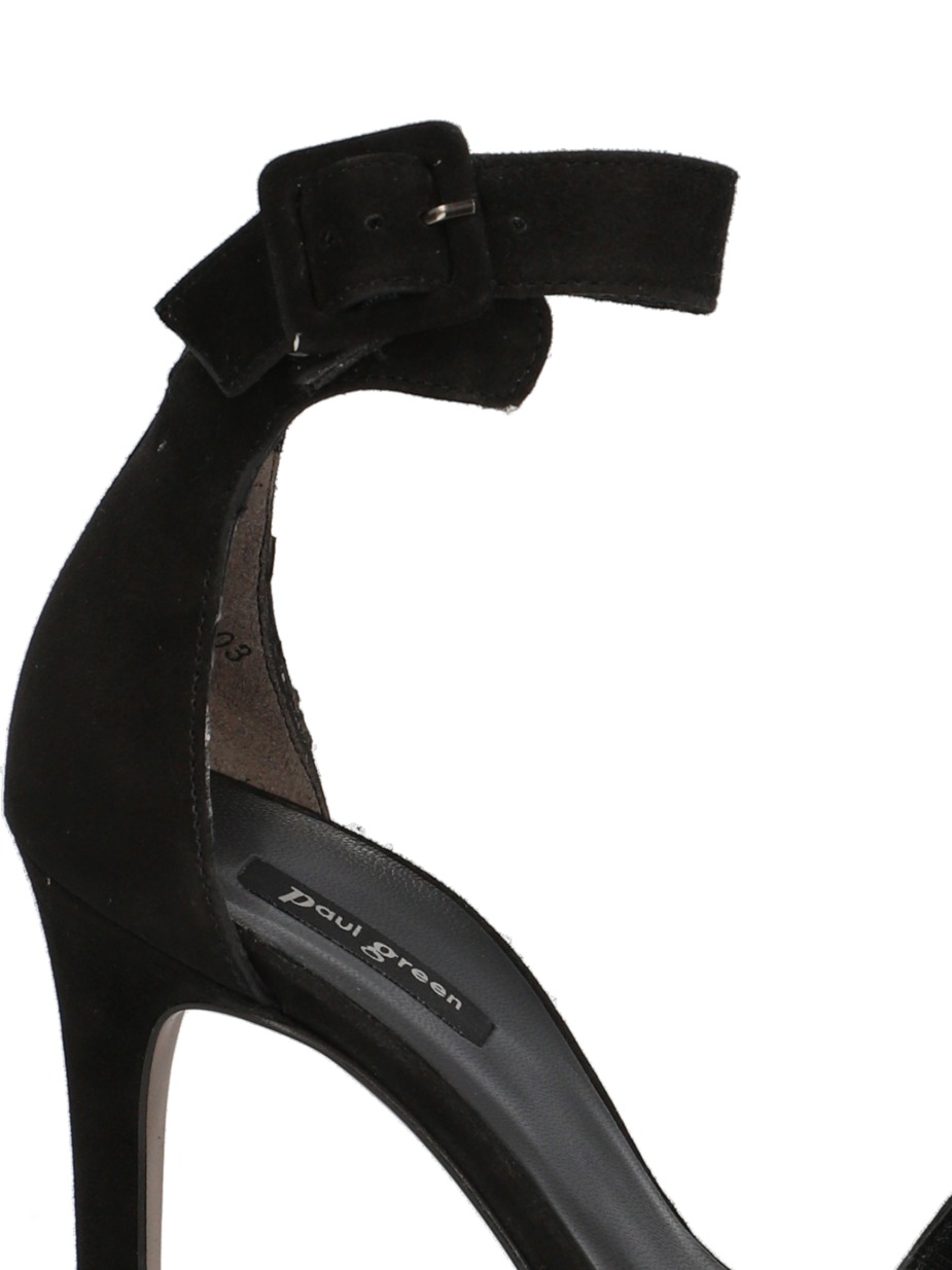 Veloursleder Sandale