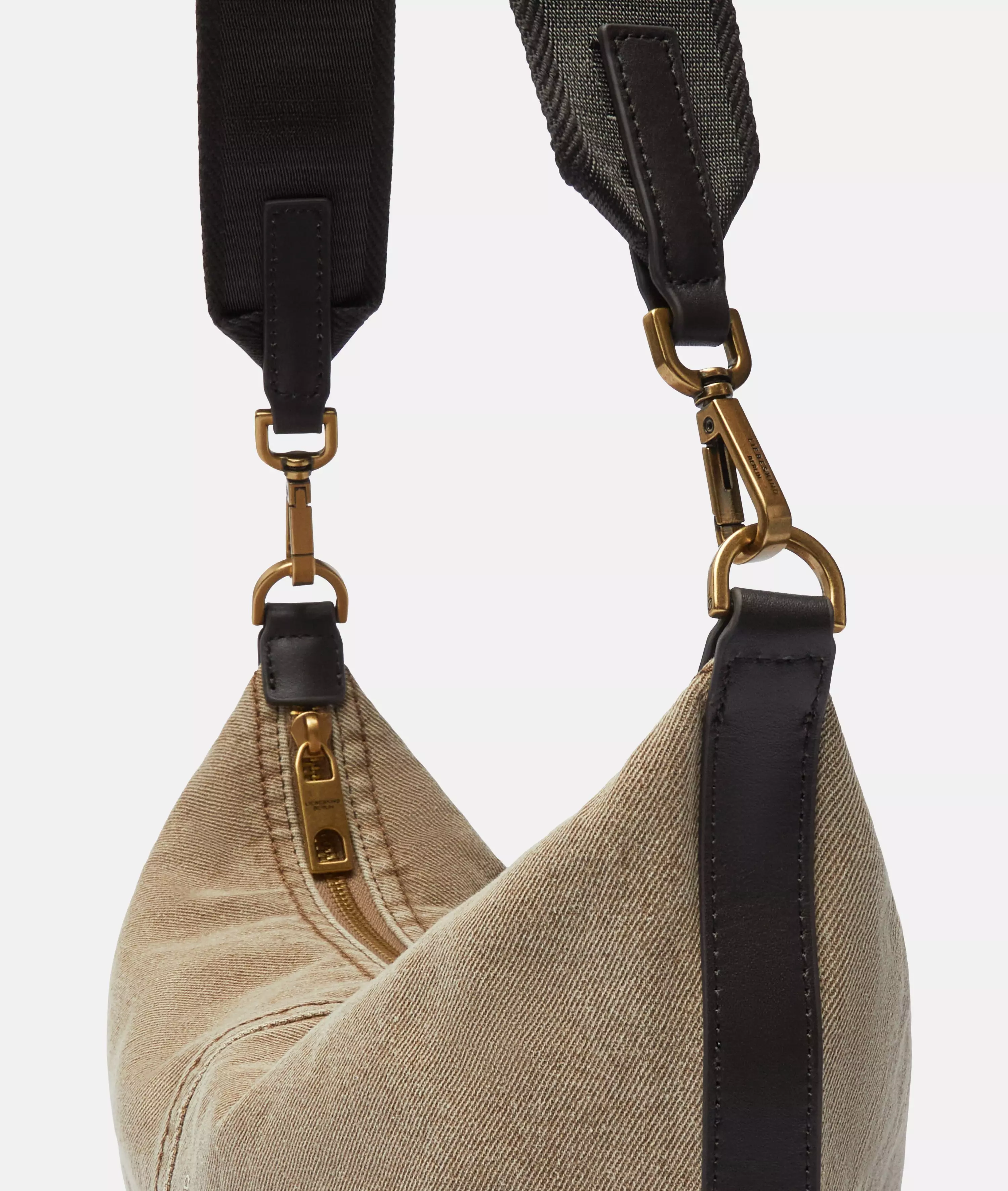 Denim Paris Hobo S Handy denim shoulder bag