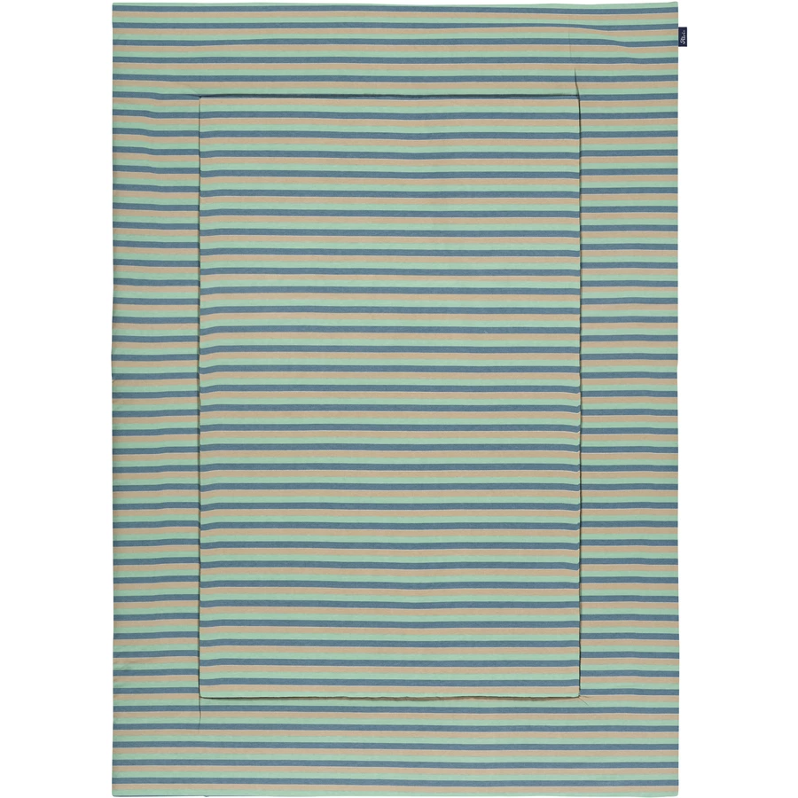 Alvi Krabbeldecke Cornstripe grün 100 x 135 cm
