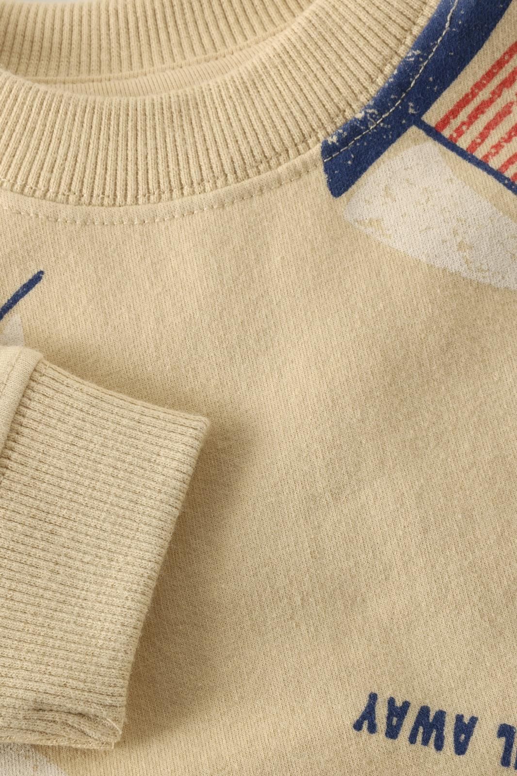 Noppies Baby Sweater all over print - Egret