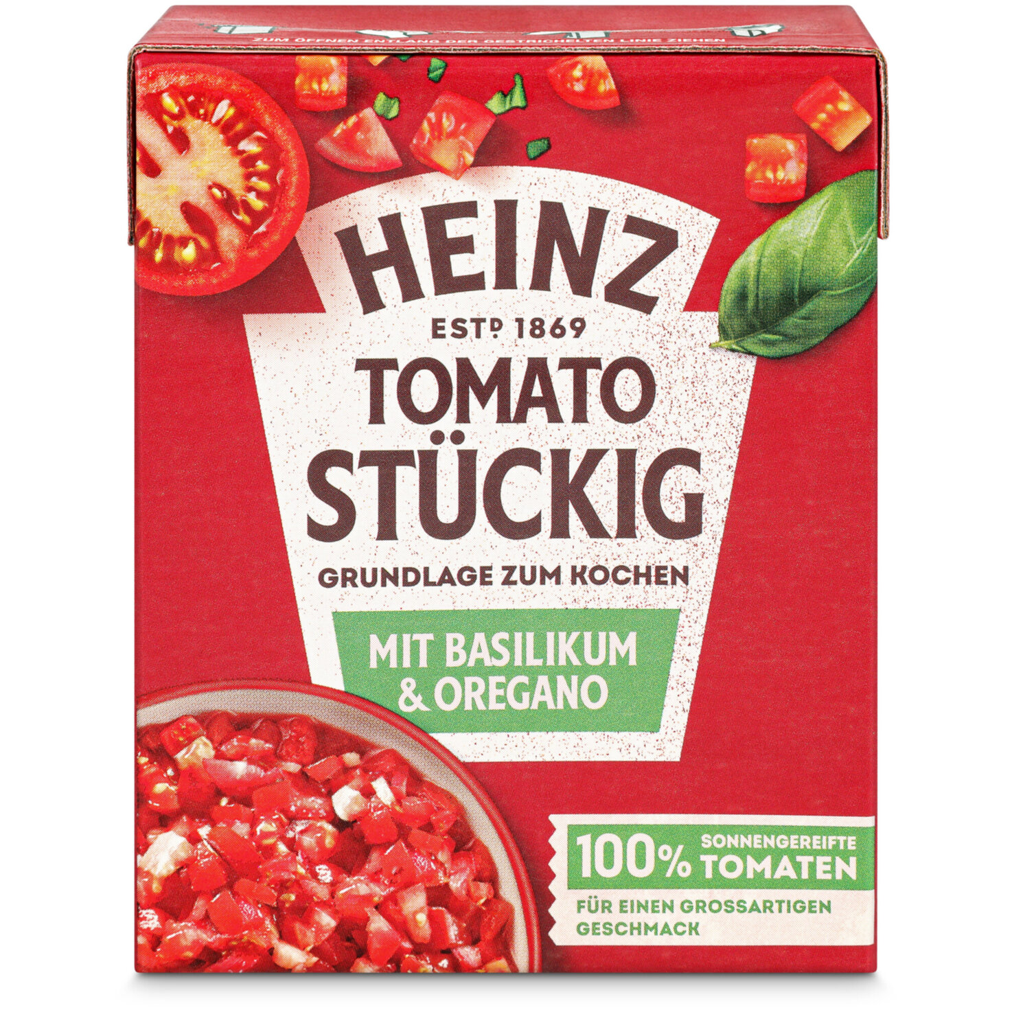 Heinz Tomato Stückig Basilikum & Oregano