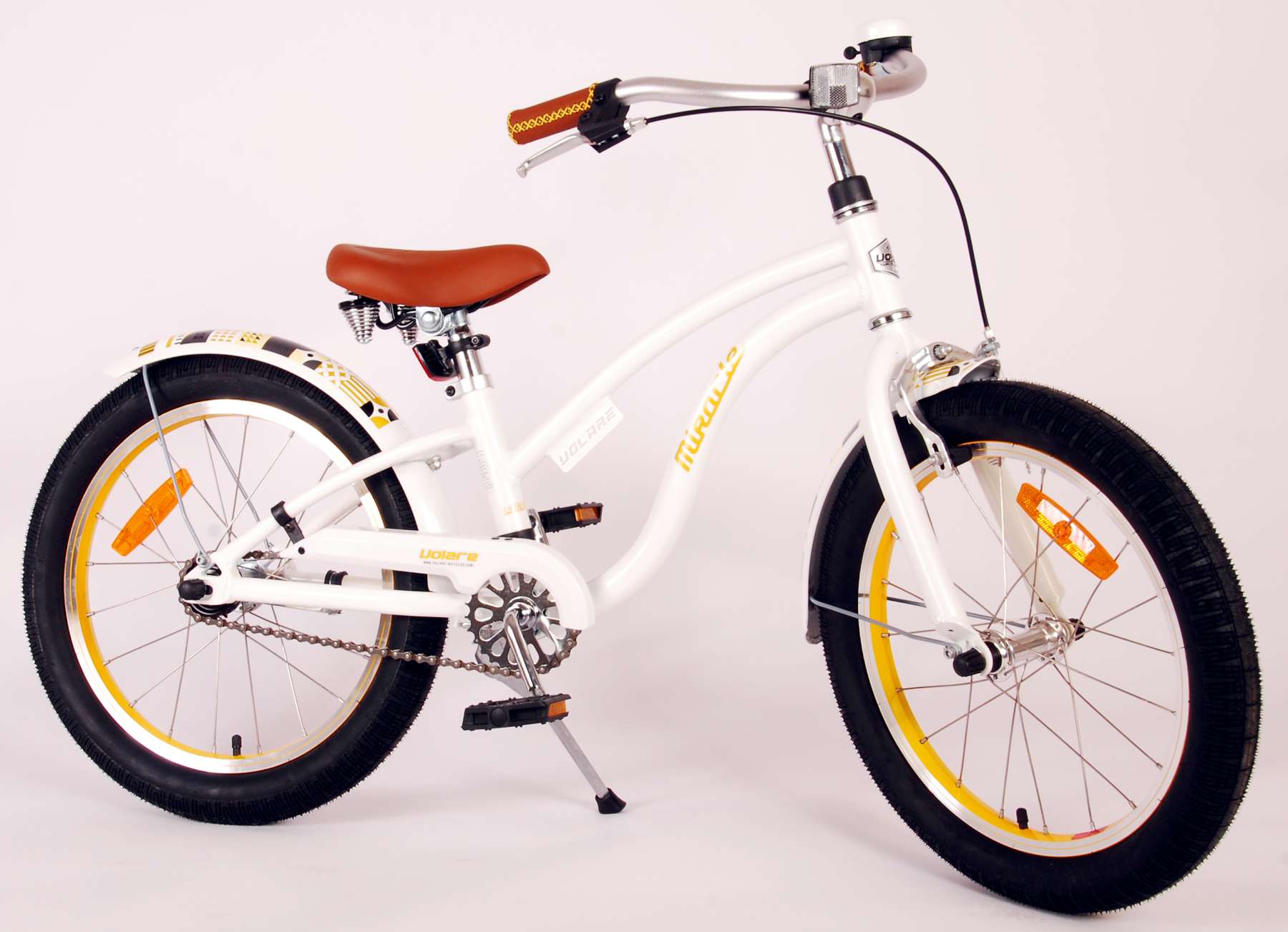 Kinderfahrrad Miracle Cruiser für Mädchen 18 Zoll Kinderrad in Weiß