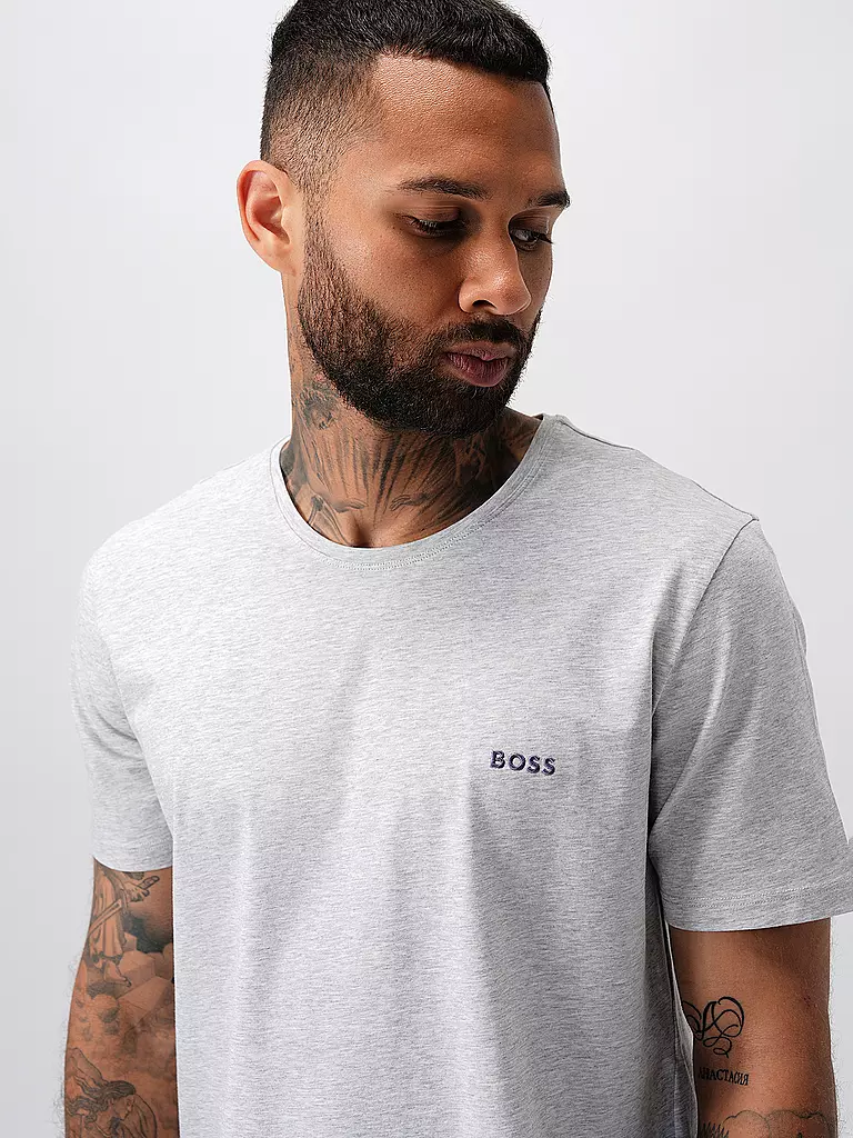 BOSS Loungewear T-Shirt  hellgrau