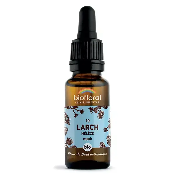 Óleo essencial Biofloral Bach Flower Remedy 19, Lariço (Meleze), orgânico, certificado pela Demeter, 20 ml