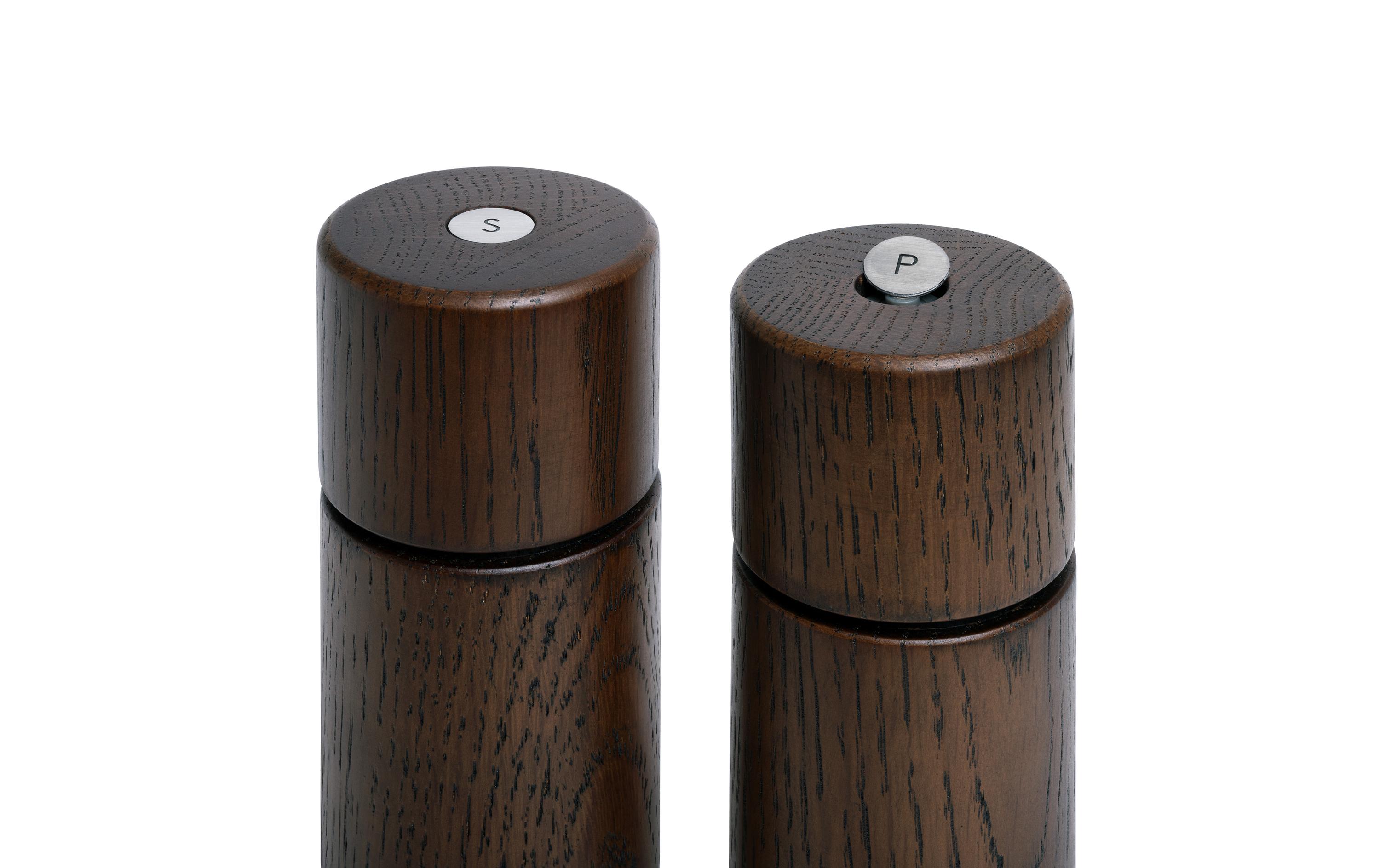 Gewürzmühle Bergen Eiche 12 cm, DunkelbraunGewürzmühle aus FSC-zertifiziertem Holz