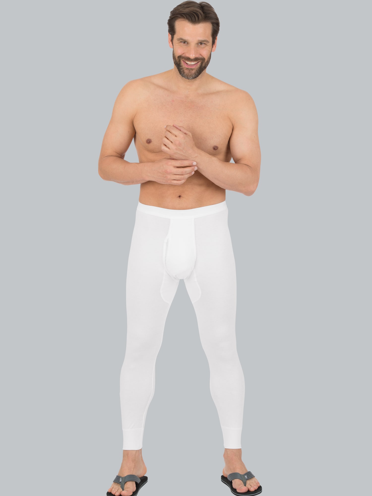 Lange Unterhose im Doppelpack Weiss