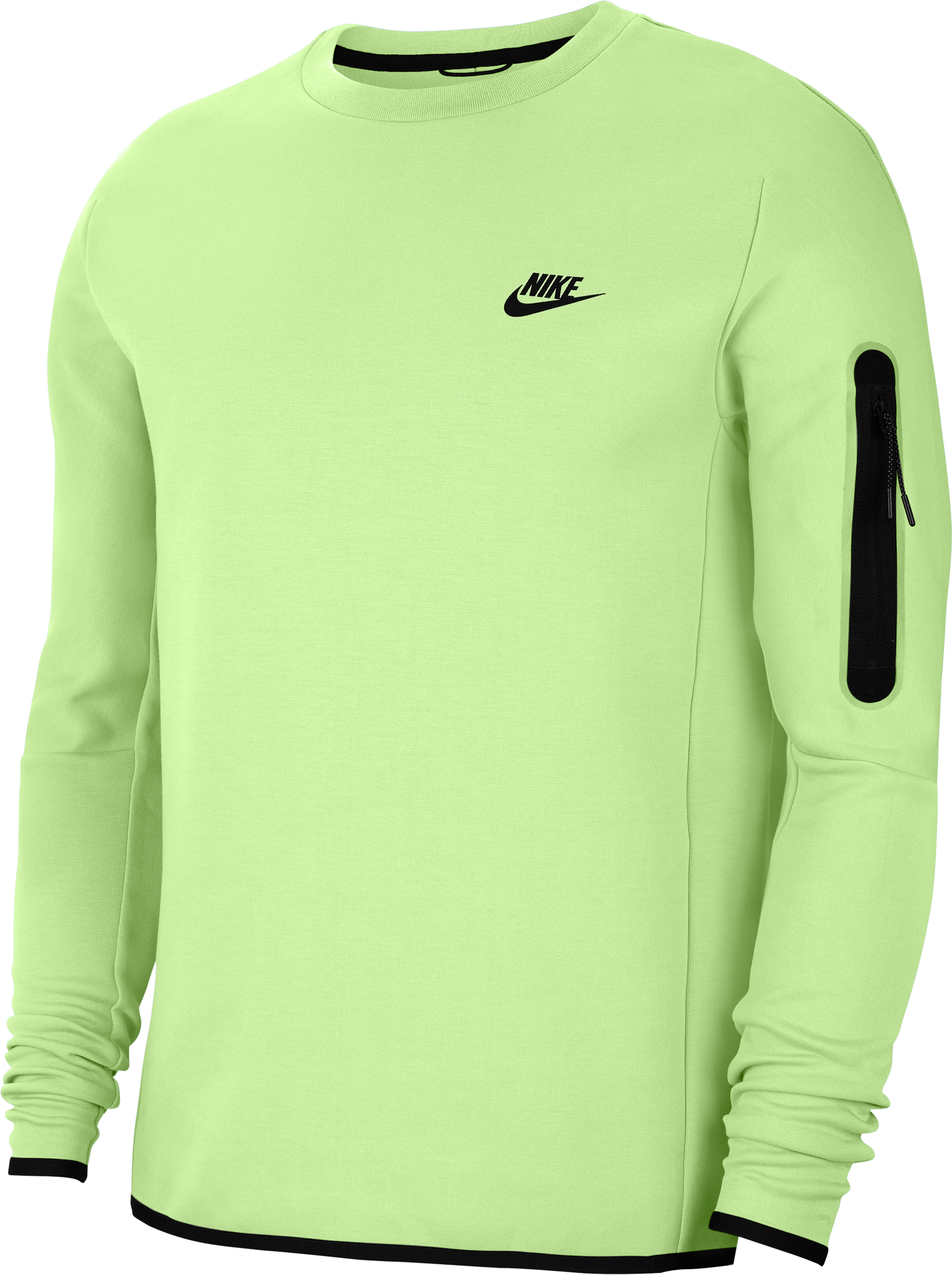 Nike Tech Fleece Crew Sweatshirt Grün Schwarz F383