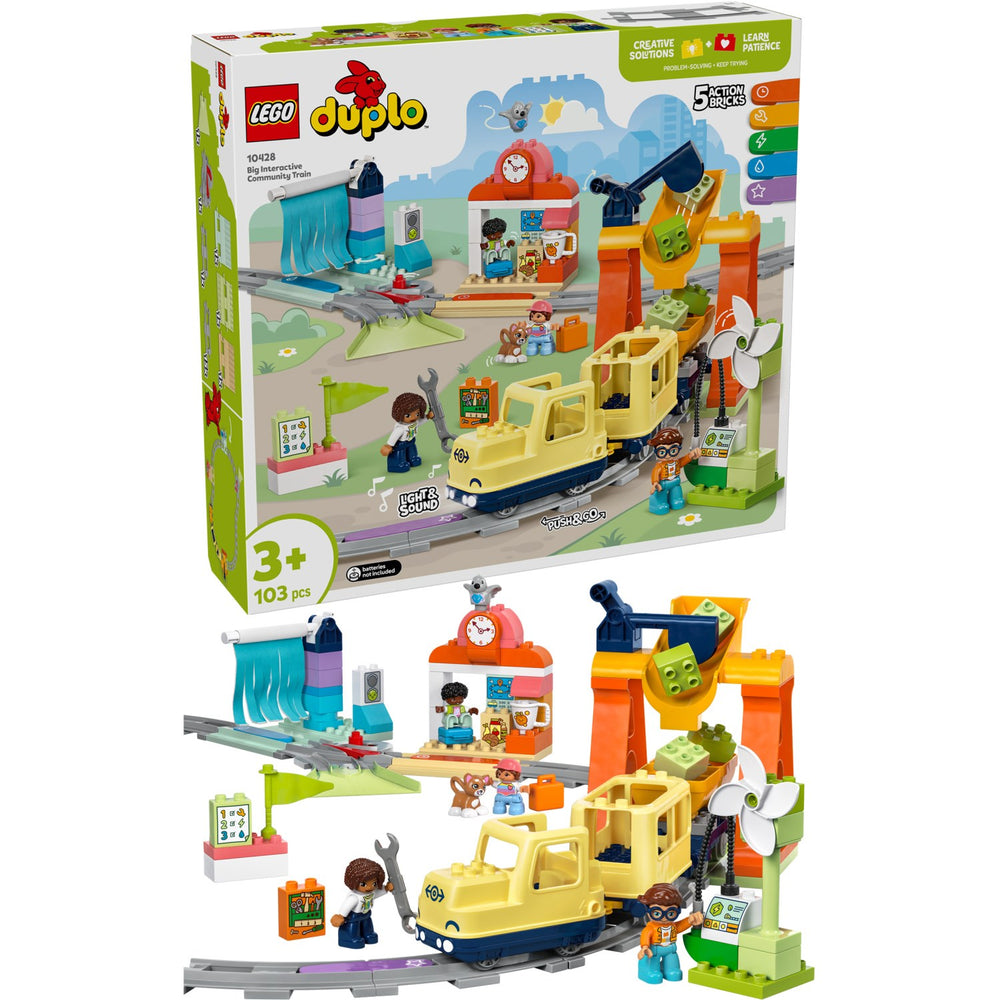 Køb LEGO® DUPLO Town - Stort Interaktivt Lokalbanetog 10428