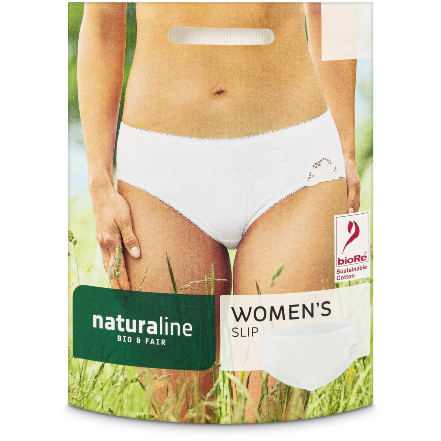 Naturaline Textil Damen Slip weiss XL