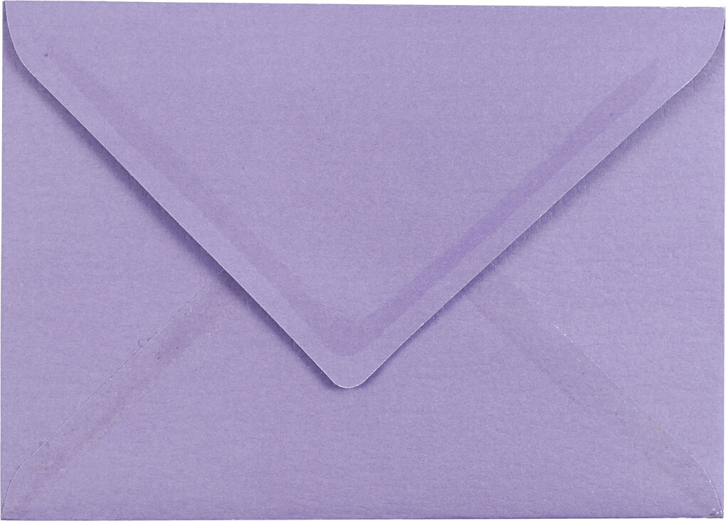 Kuvert - Kuvert Str. 11,5X16 CM - 100 G - Mørk Lilla/Lilla - 10 Stk
