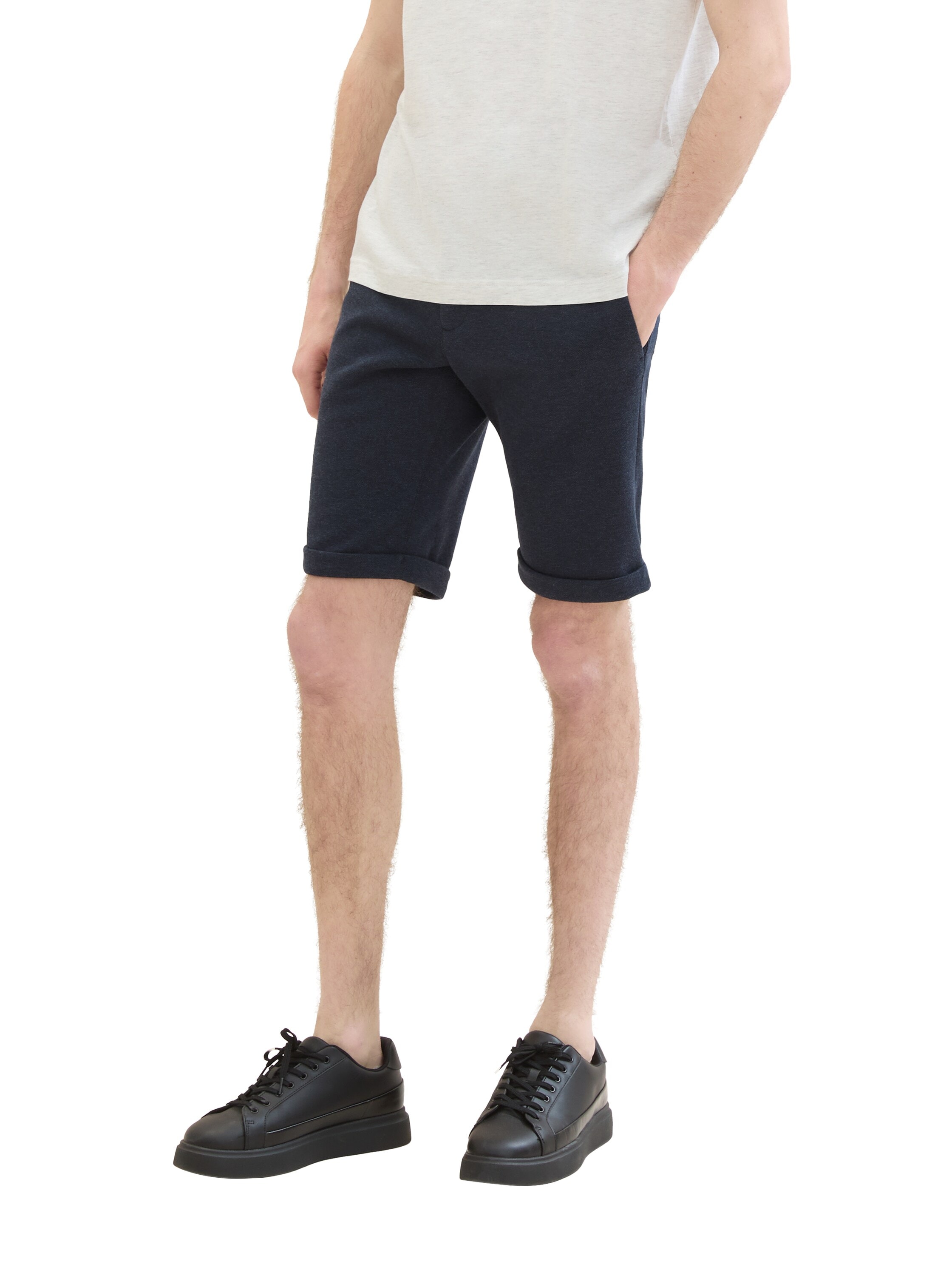 TOM TAILOR Bermudas  Sommerhose mit Melange Optik