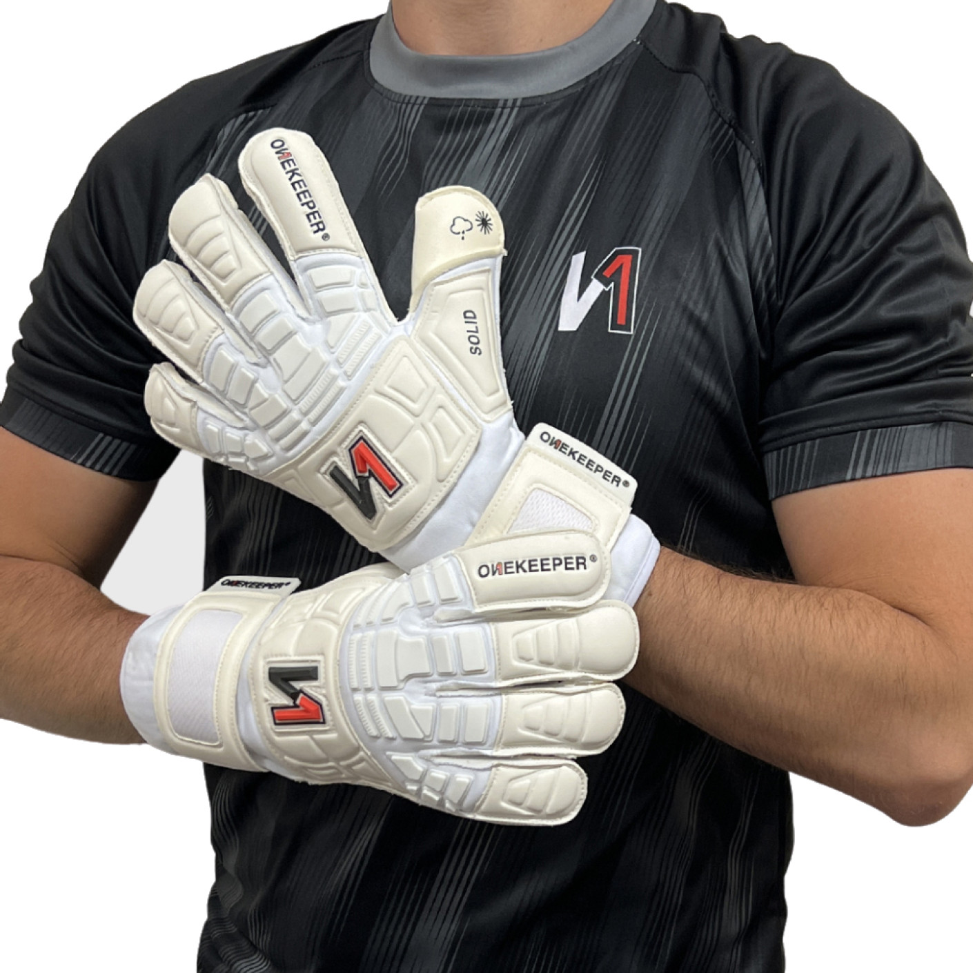 Onekeeper Solid White Keepershandschoenen Wit
