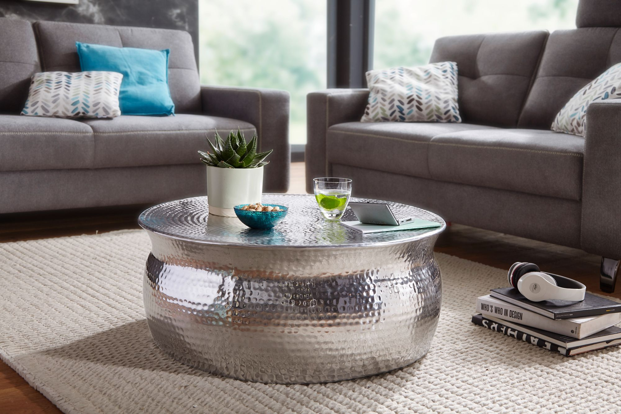 Couchtisch silber