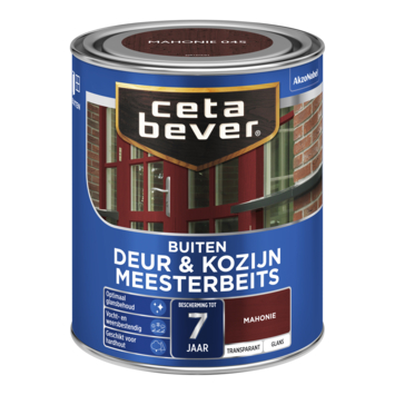 CetaBever Meesterbeits Deur & Kozijn zijdeglans transparant mahonie 750 ml
