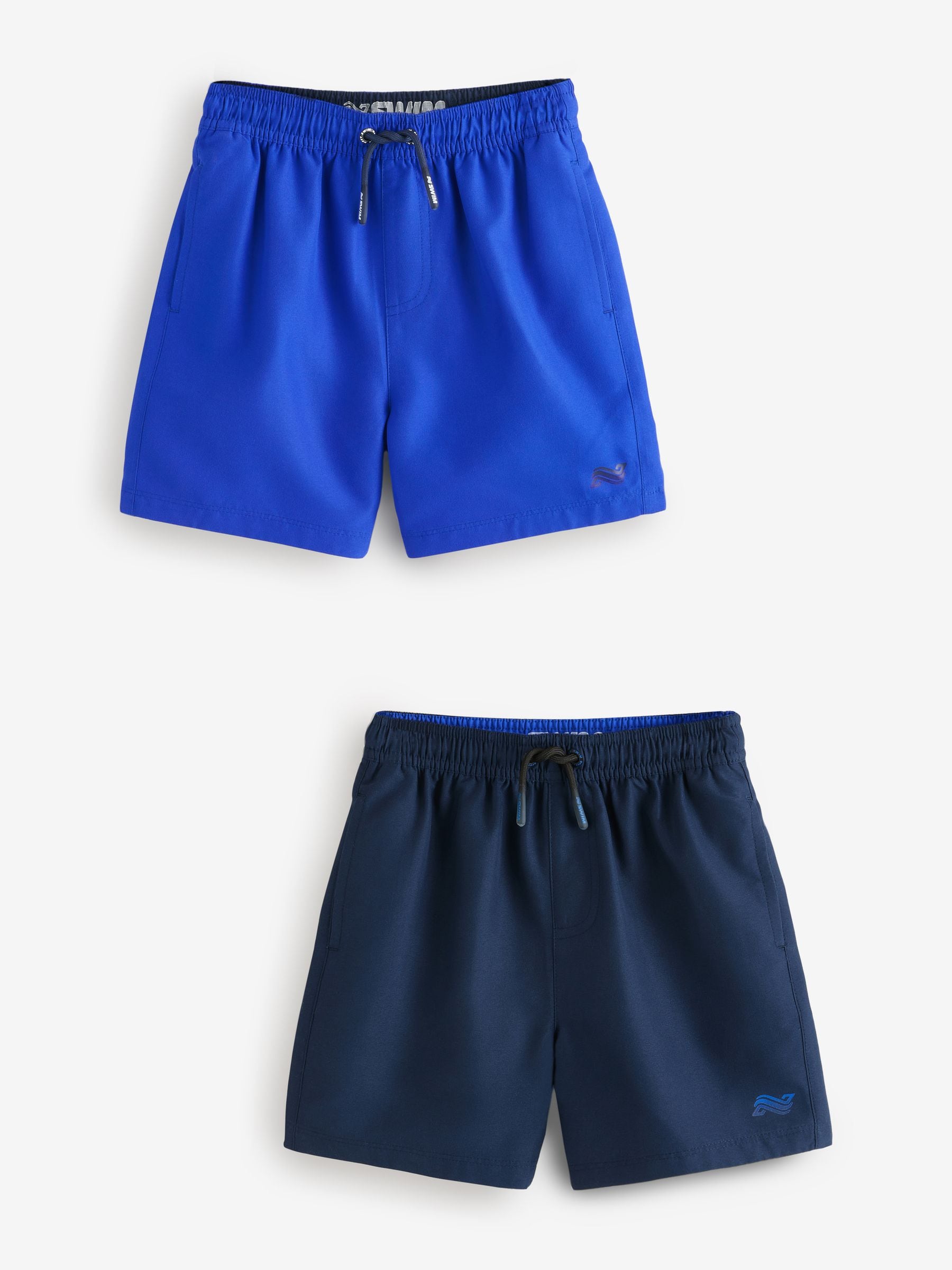 Kobaltblauw en marineblauw - Set van 2 zwembroeken (1.5-16jr)
