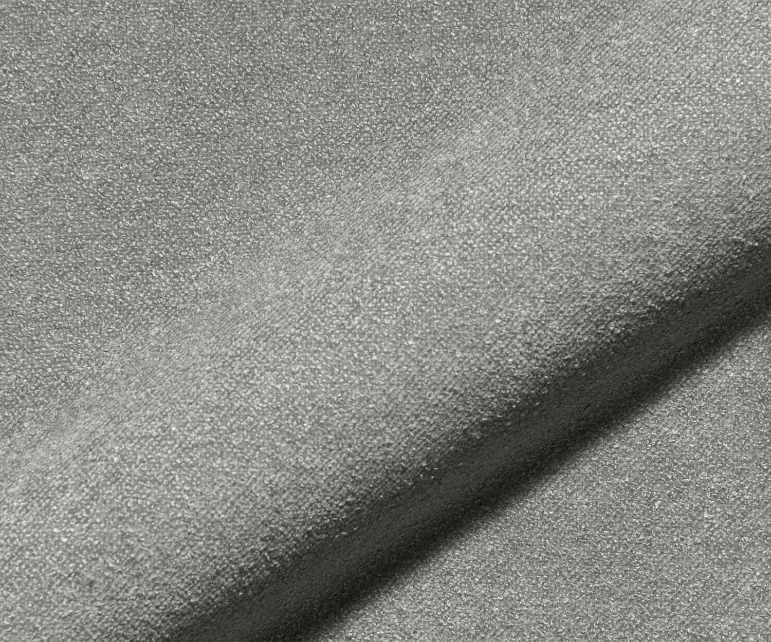 DELIFE Polsterstuhl Taimi-Flex Kufengestell Edelstahl Strukturstoff Soft Grau