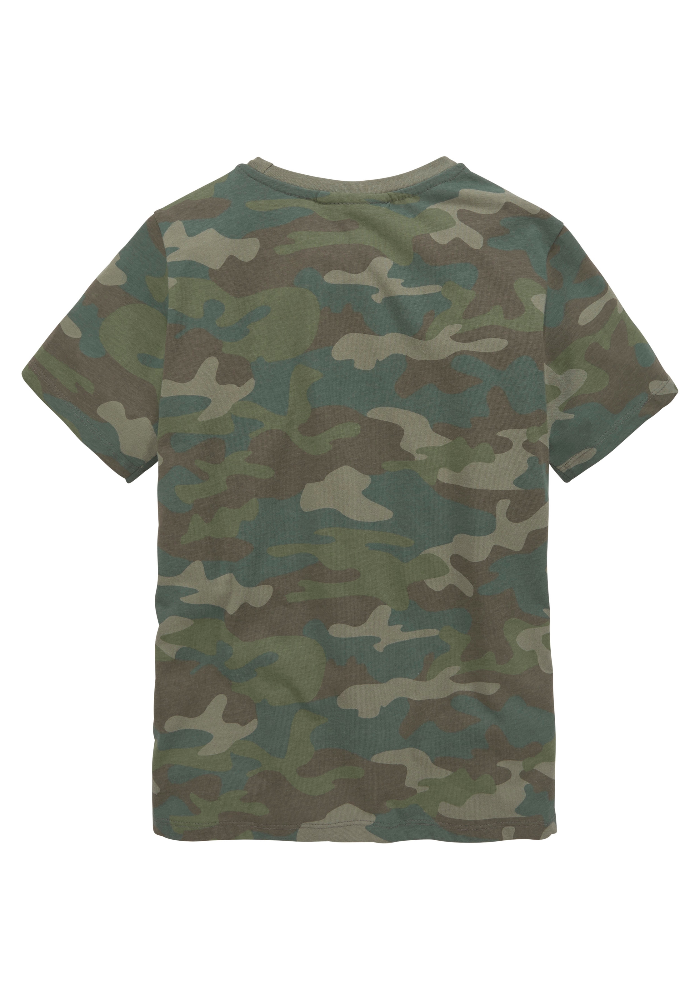 KIDSWORLD T-Shirt »in cooler Tarnoptik«, Kurzarm,  stylischer Allover-Druck
