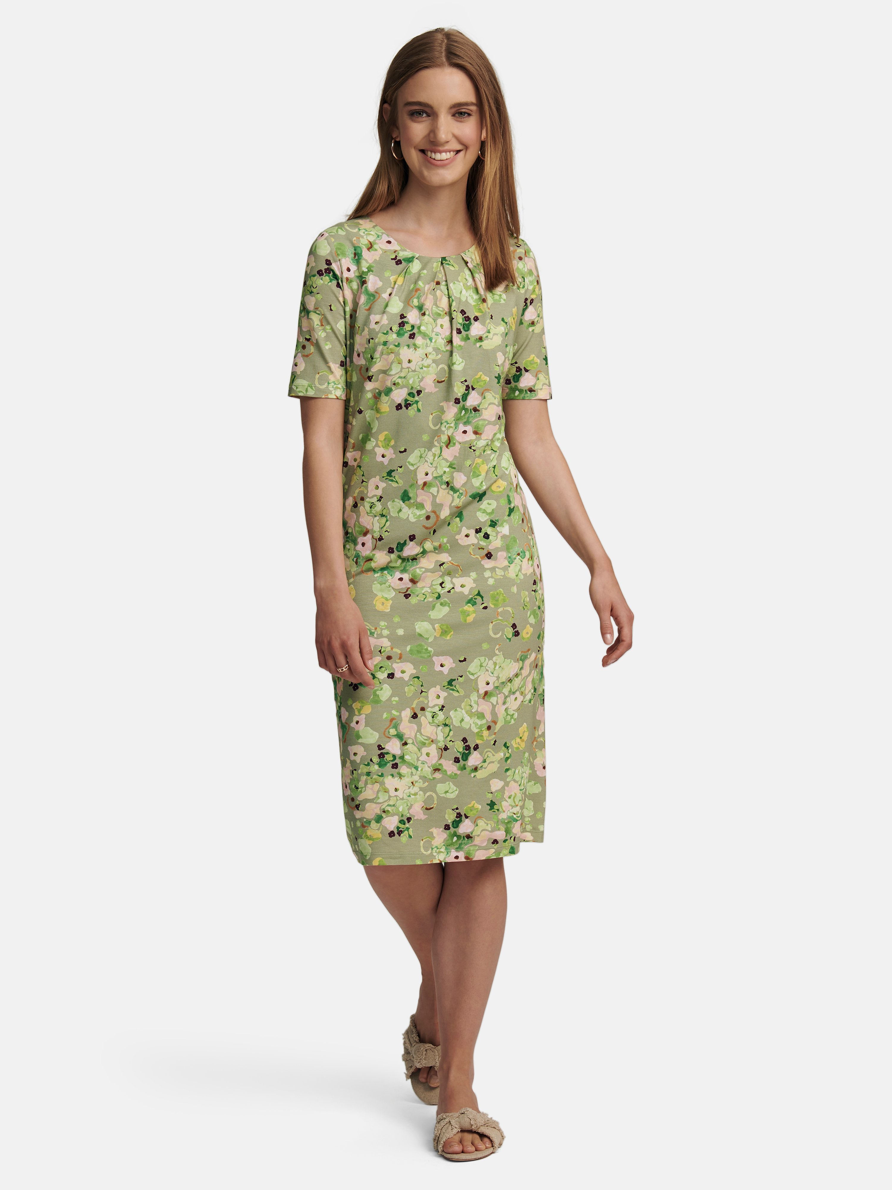 Jersey-Kleid mit 1/2-Arm