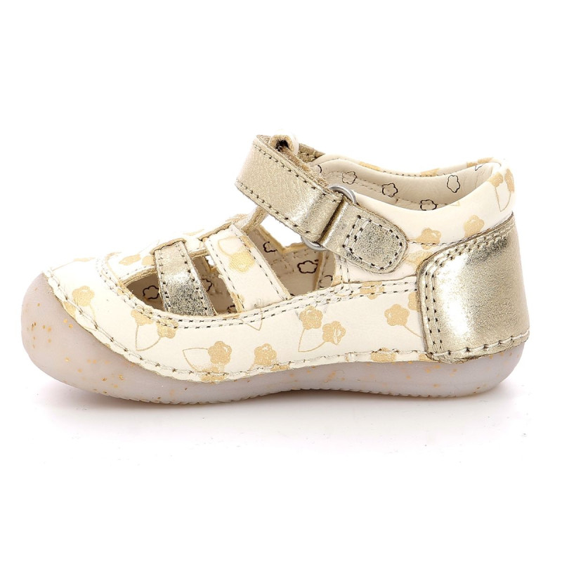 Kickers Kickers Sushy Blanc Or Fleurs