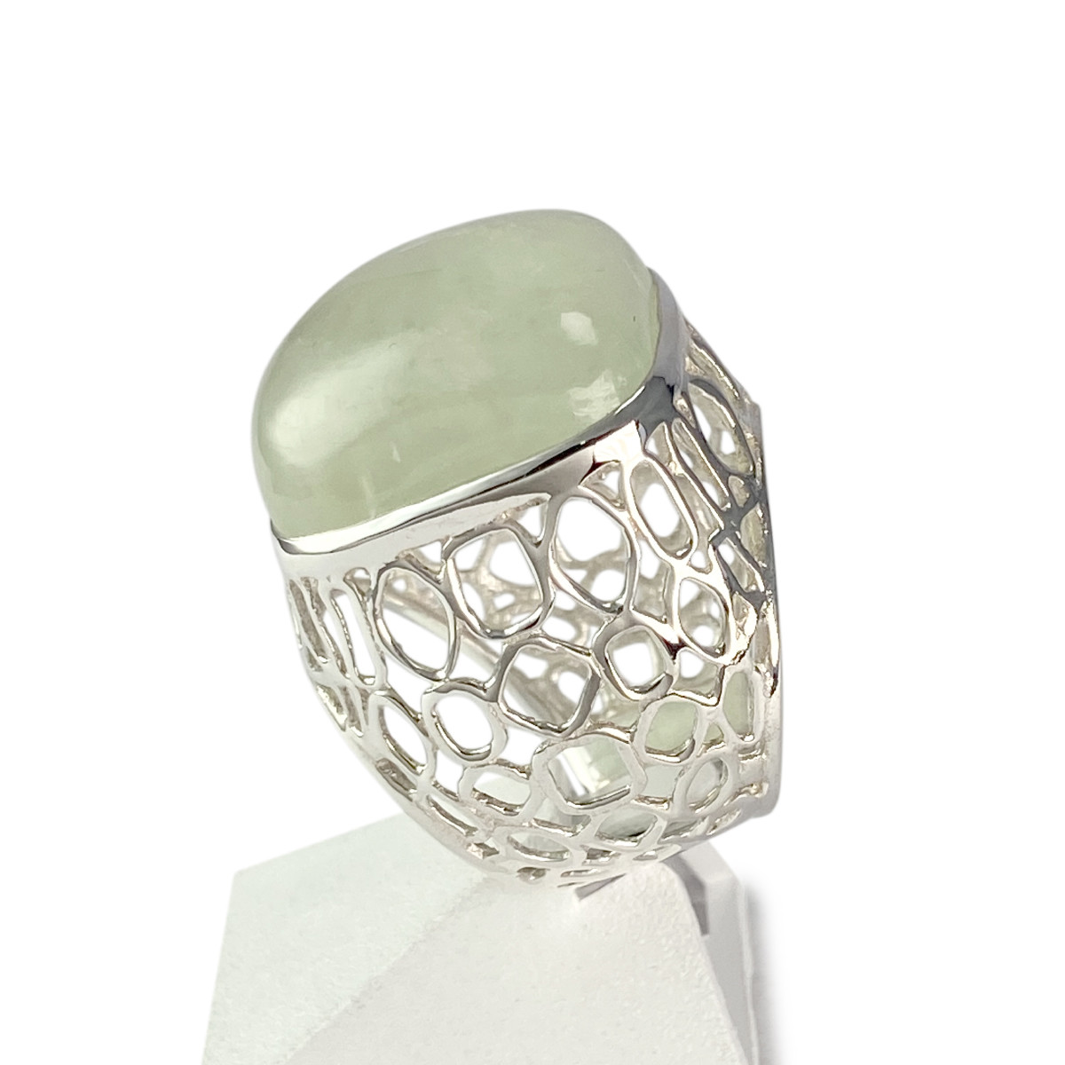 Bague d'occasion argent 925 préhnite