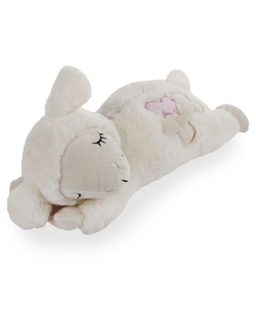 All For Paws Little Buddy Heart Beat Sheep - Hondenspeelgoed - 44x38x14 cm Wit