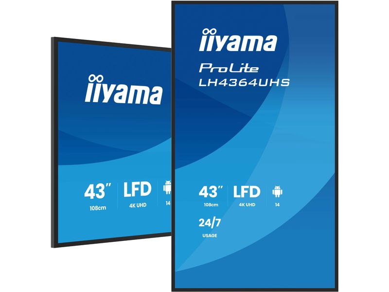 iiyama Public Display ProLite LH4364UHS-B1AG 43 