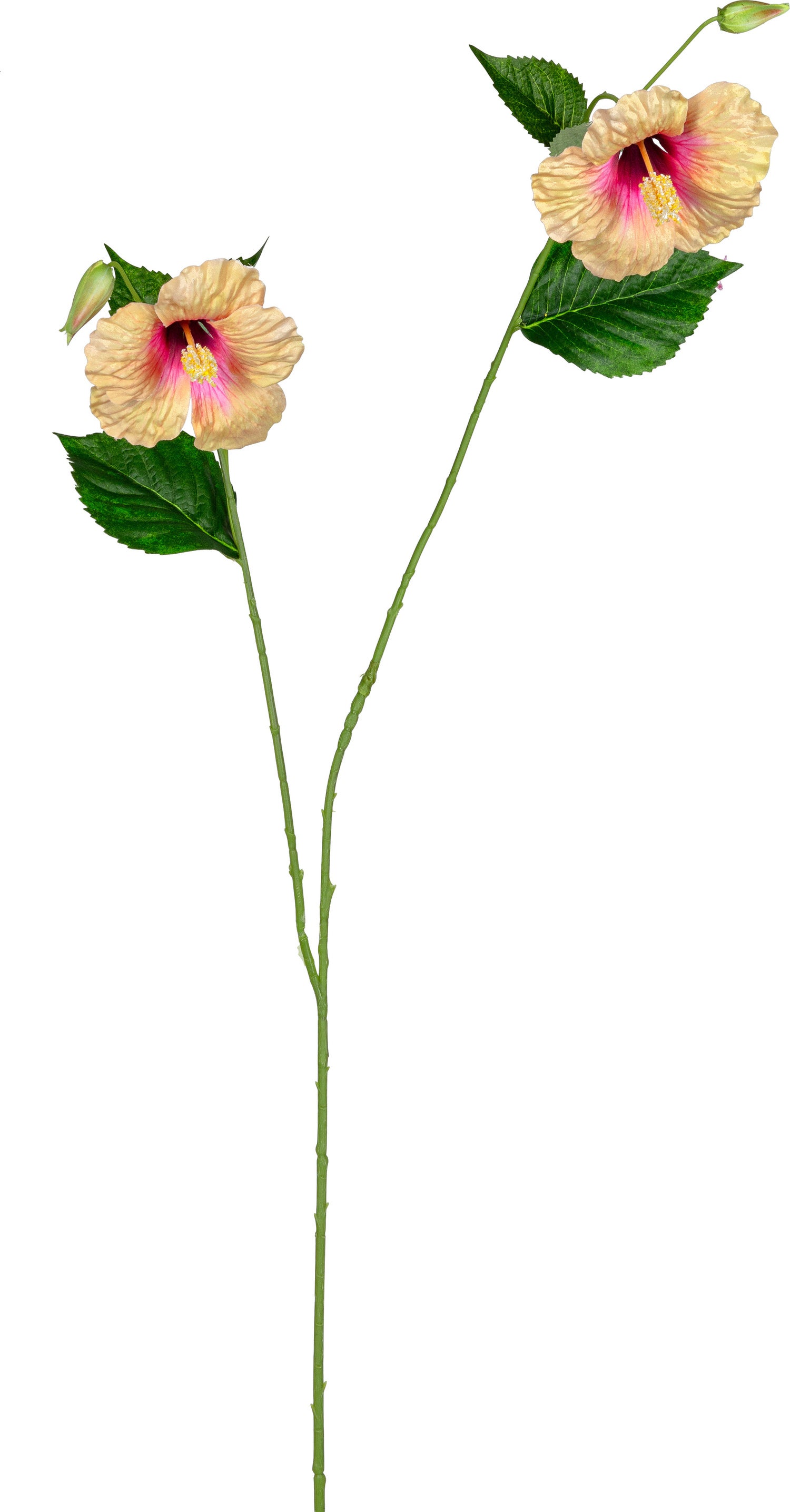 Louis Maes kunstbloem Hibiscus geel L 110 cm