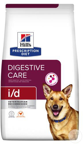 Hill's Pet Nutrition Prescription Diet I/D Digestive Care Aliment Pour Chien Au Poulet 4kg