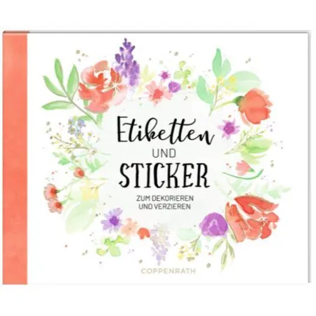 Coppenrath Verlag Stickerbuch: Etiketten und Sticker (Das Leben ist bunt)
