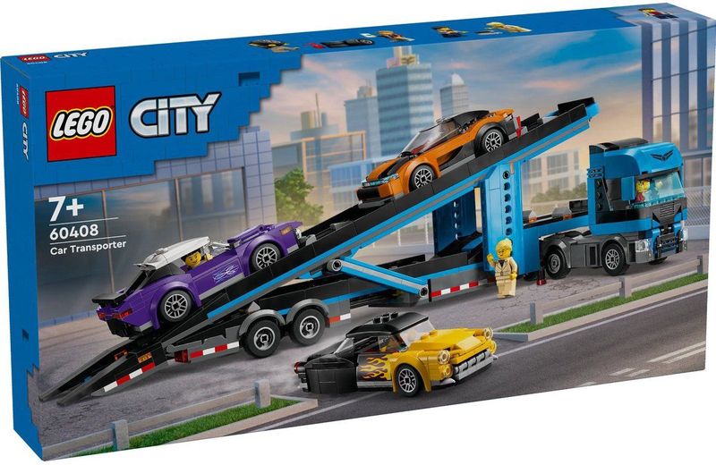 LEGO - City Transportvoertuig - Bouwpakket - Inclusief 4 Voertuigen en 4 Minifiguren