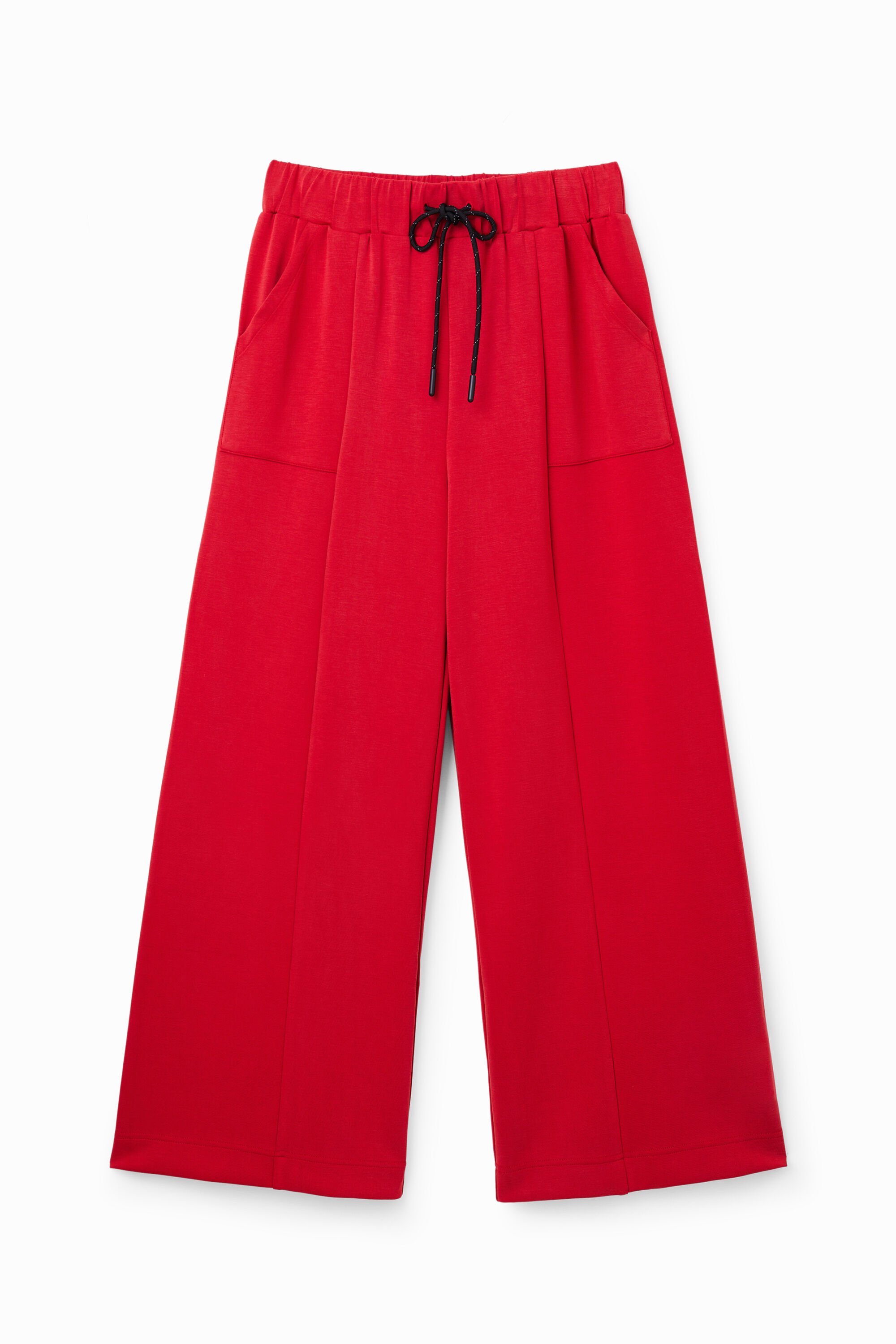 Pantalon wide leg doux