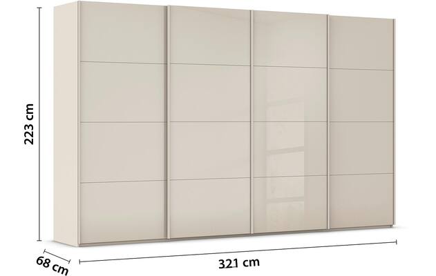 Kledingkast Finca Glans Glas