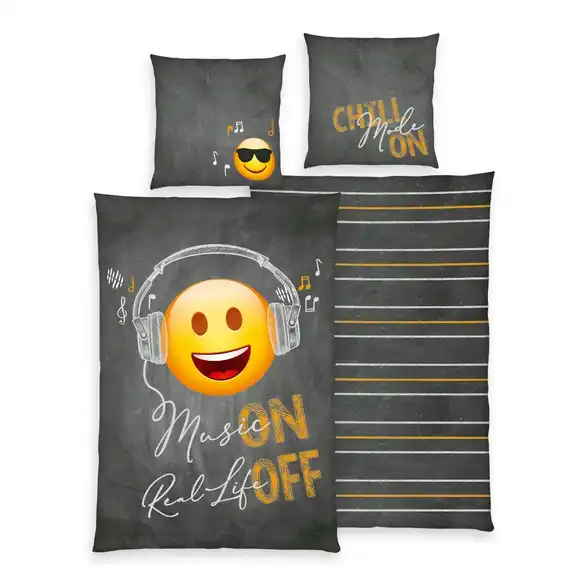 Bettwäsche-Set Emot!x Music 220 cm 155 cm