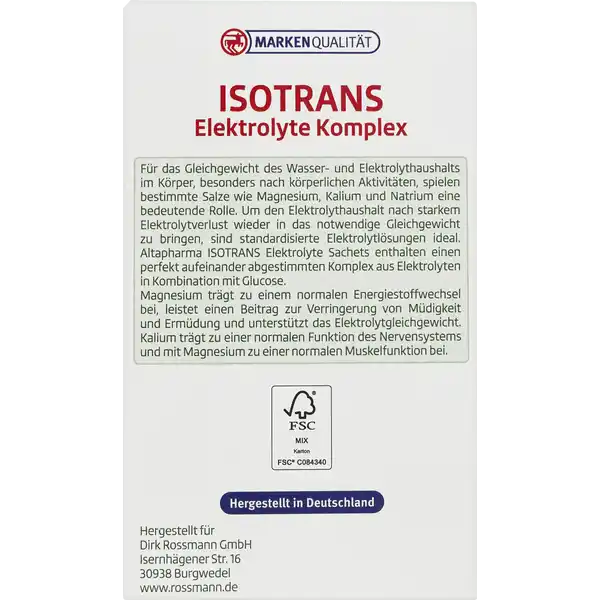 Isotrans Elektrolyte Komplex