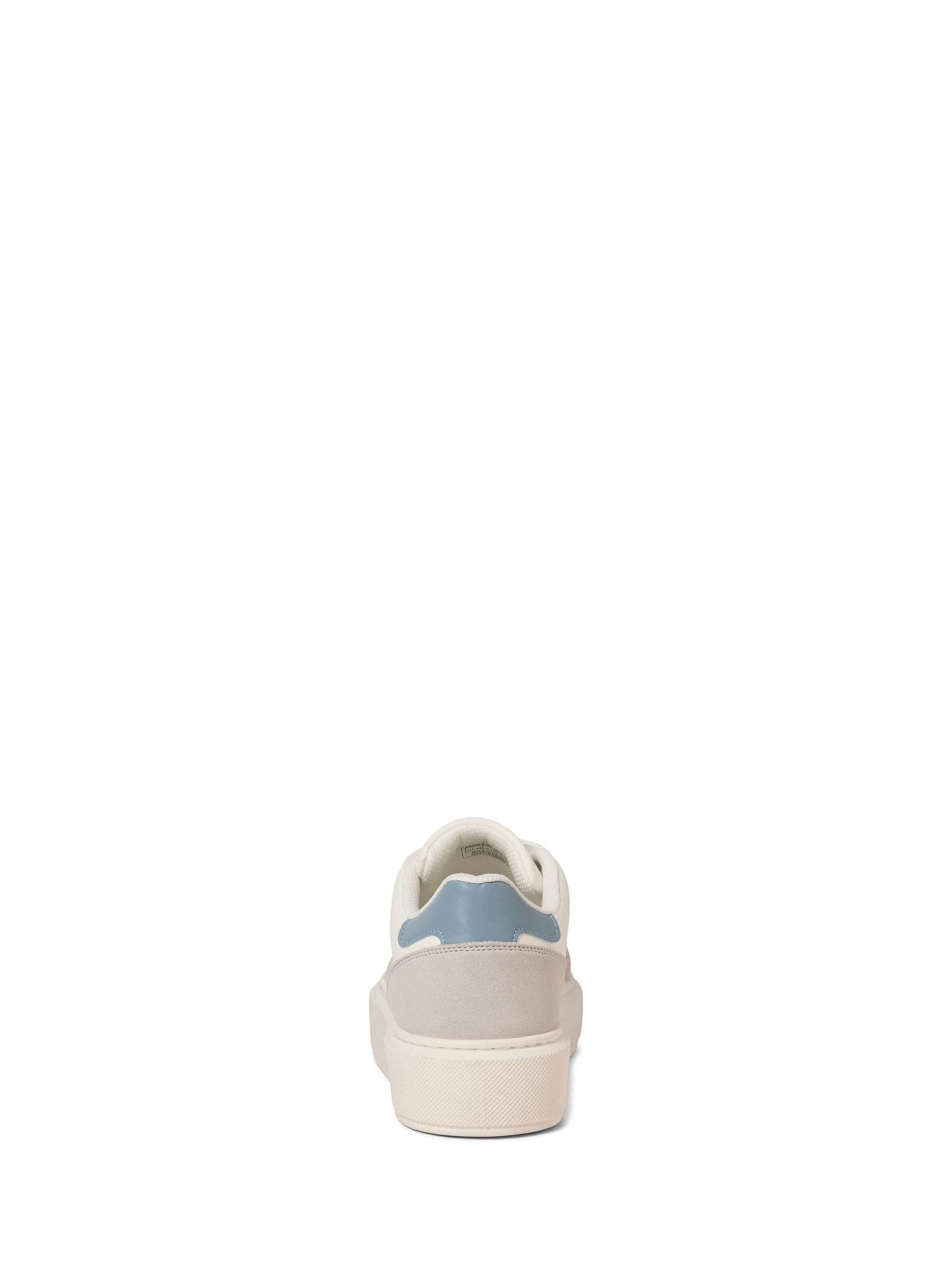 Off White - JACK & JONES Chunky Sole PU Trainers