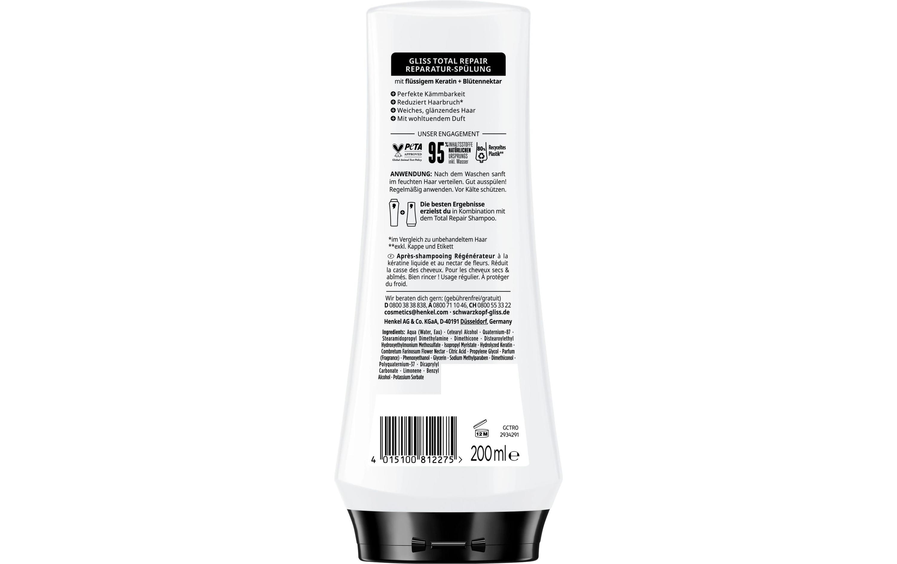 Haarspülung Total Repair 200 mlConditioner sorgt für eine Reparatur von innen