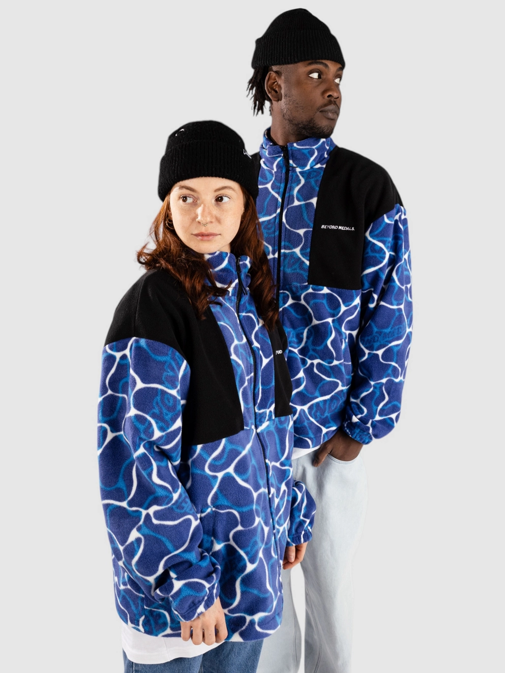Beyond Medals Fleece Zip Hoodie blue