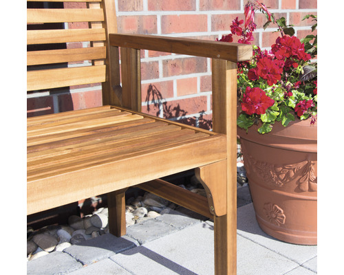 Siena Garden Lovera houten tuinbank, 2-zits, bruin