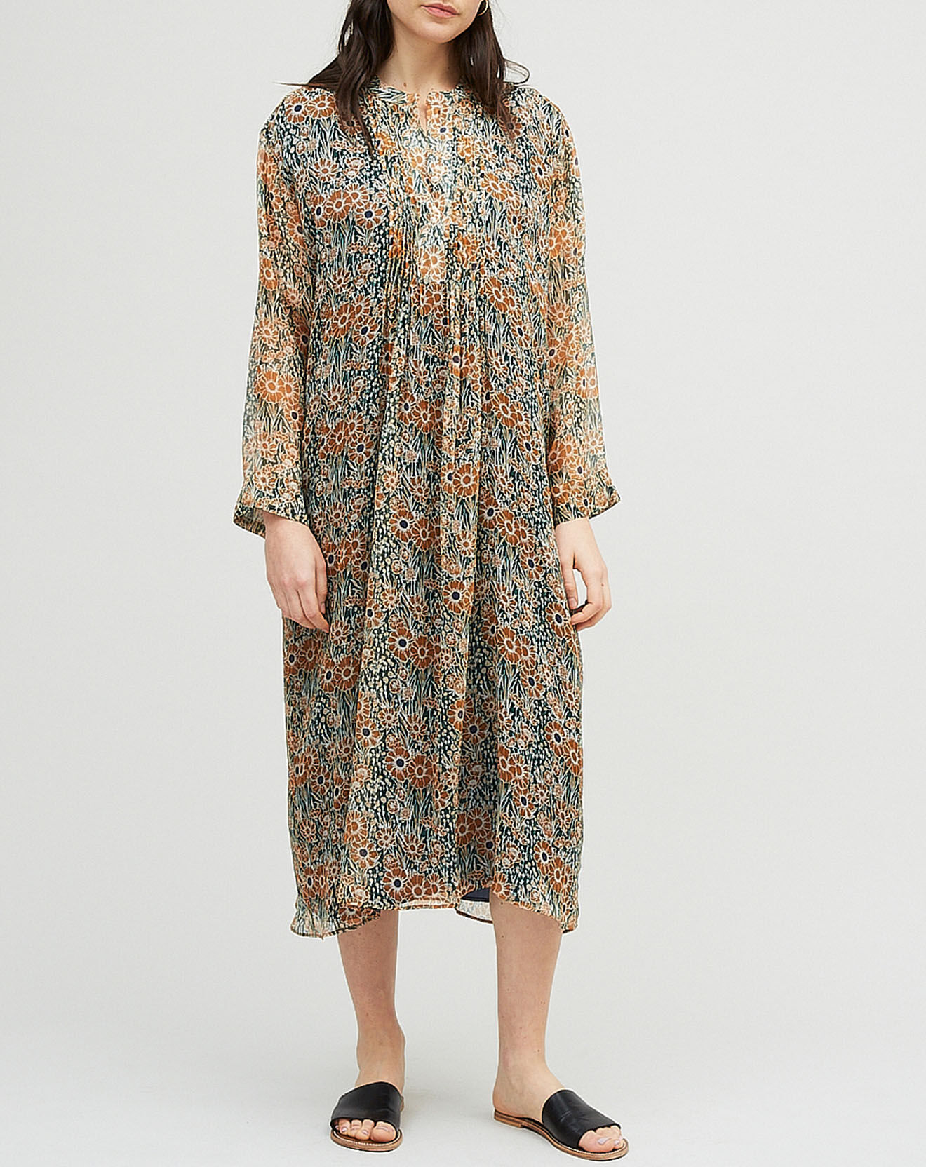Chloé Stora Robe 100% Soie Nils verte