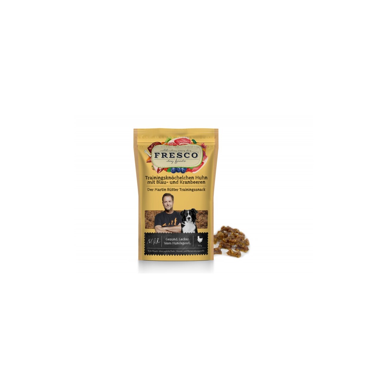 FRESCO Martin Rütter Trainingsknöchelchen Huhn mit Blau- und Kranbeeren 150 g