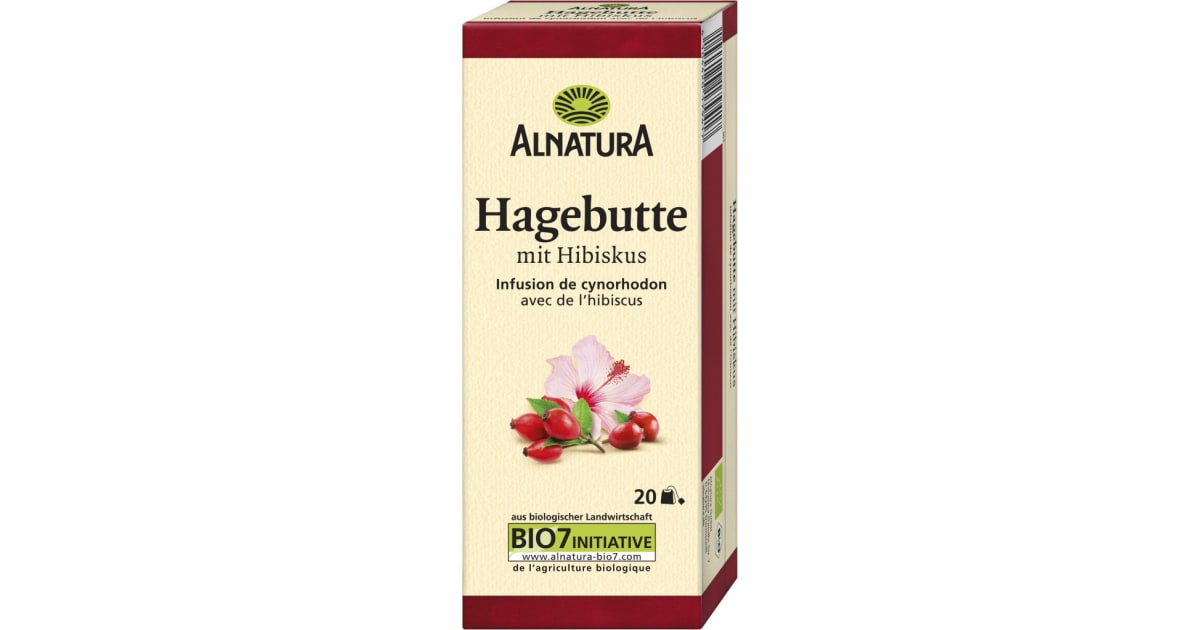 Alnatura Bio Hagebutten Tee mit Hibiskus