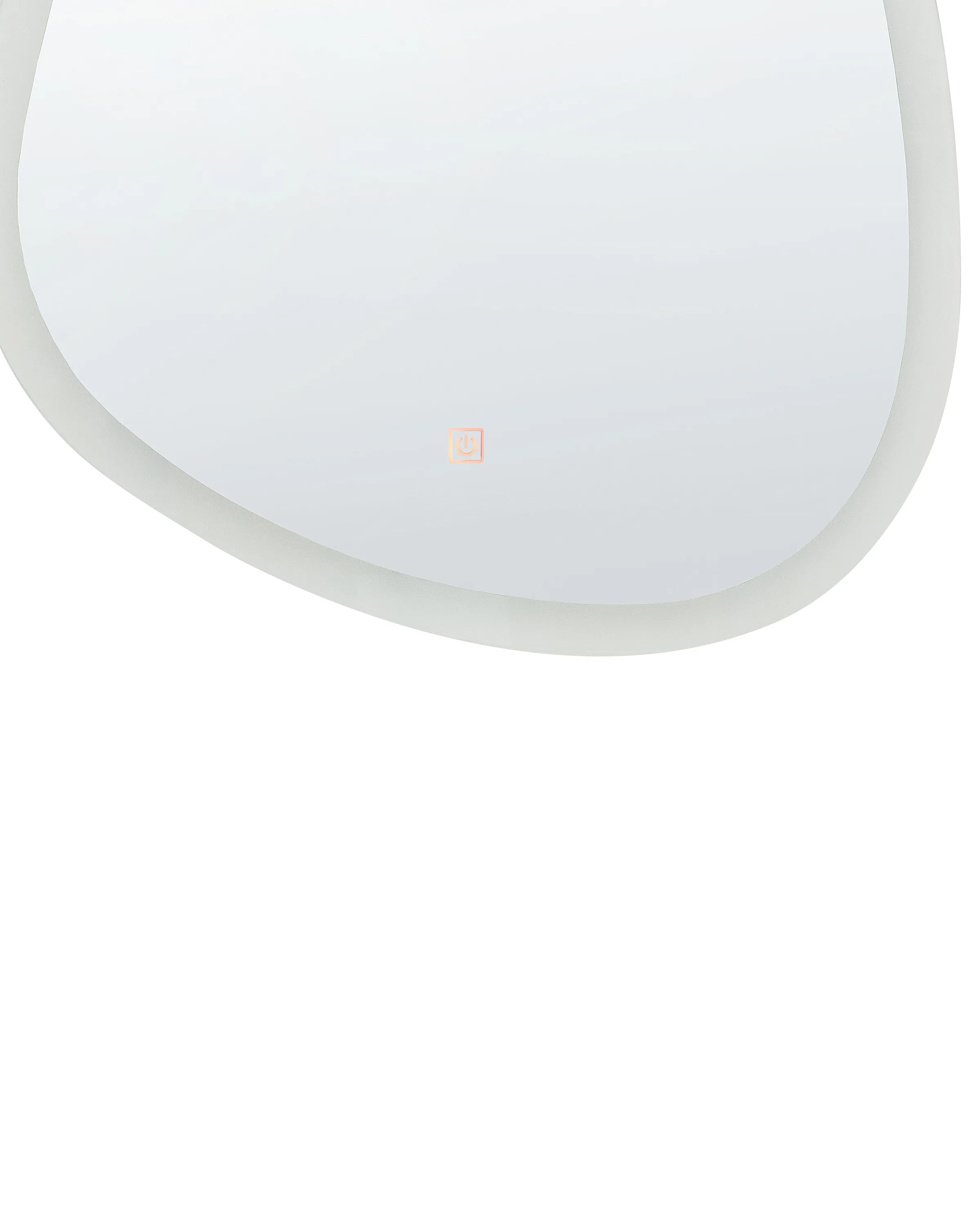 LED badkamerspiegel BETHUNE 58 cm 78 cm Zilver
