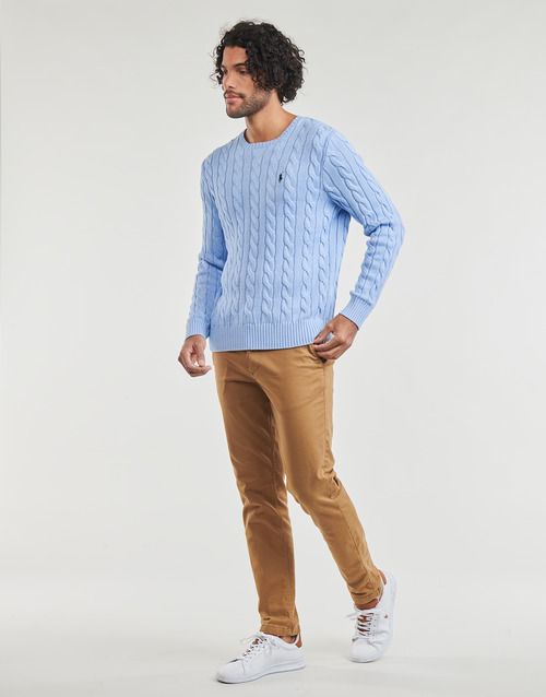 Polo Ralph Lauren - PULL COL ROND MAILLE CABLE Azul / Celeste / Azul