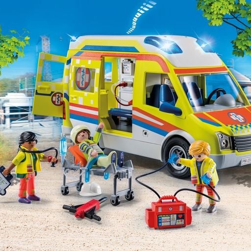 Playmobil - Ambulance med lys og lyd (71202)