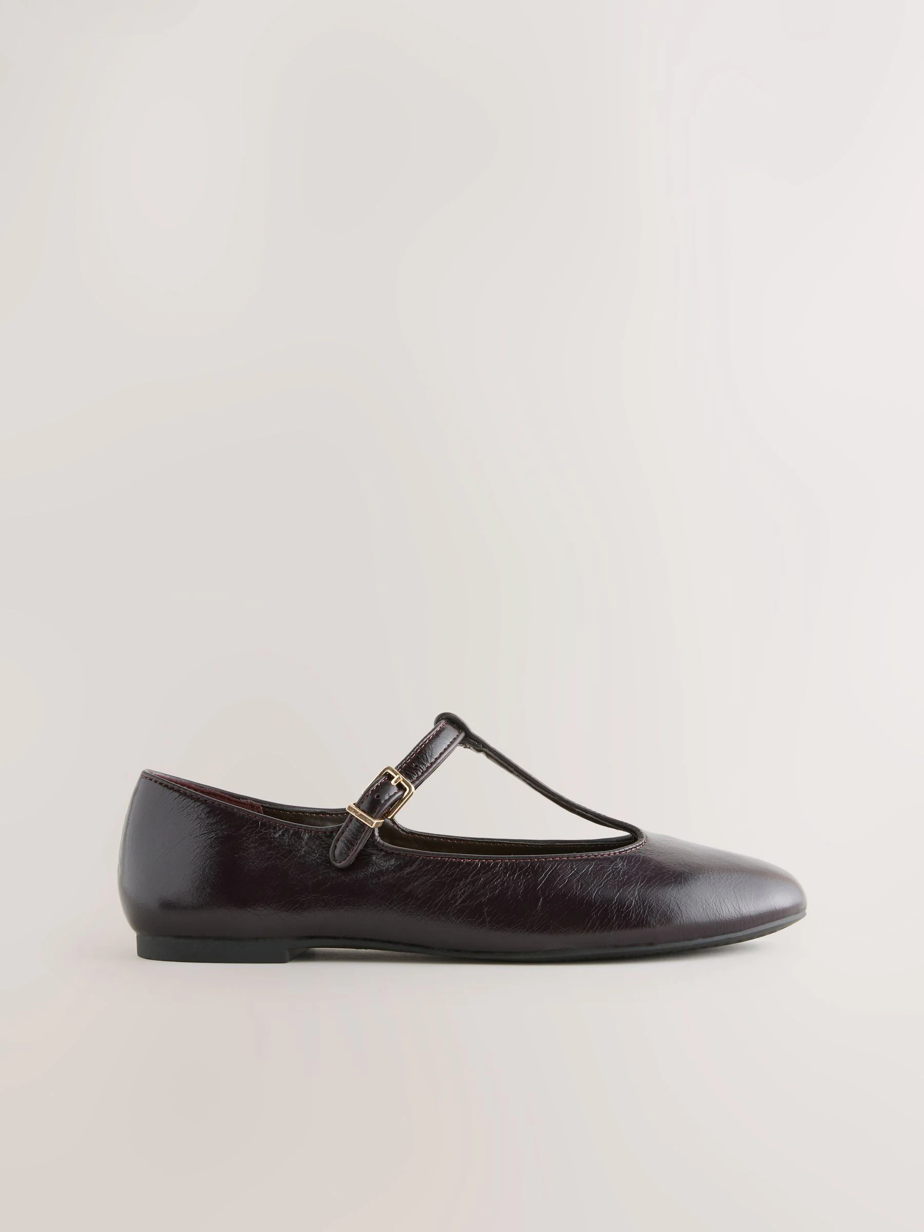 Bordeauxrood - Forever Comfort® leren T-Bar Mary Jane-schoenen