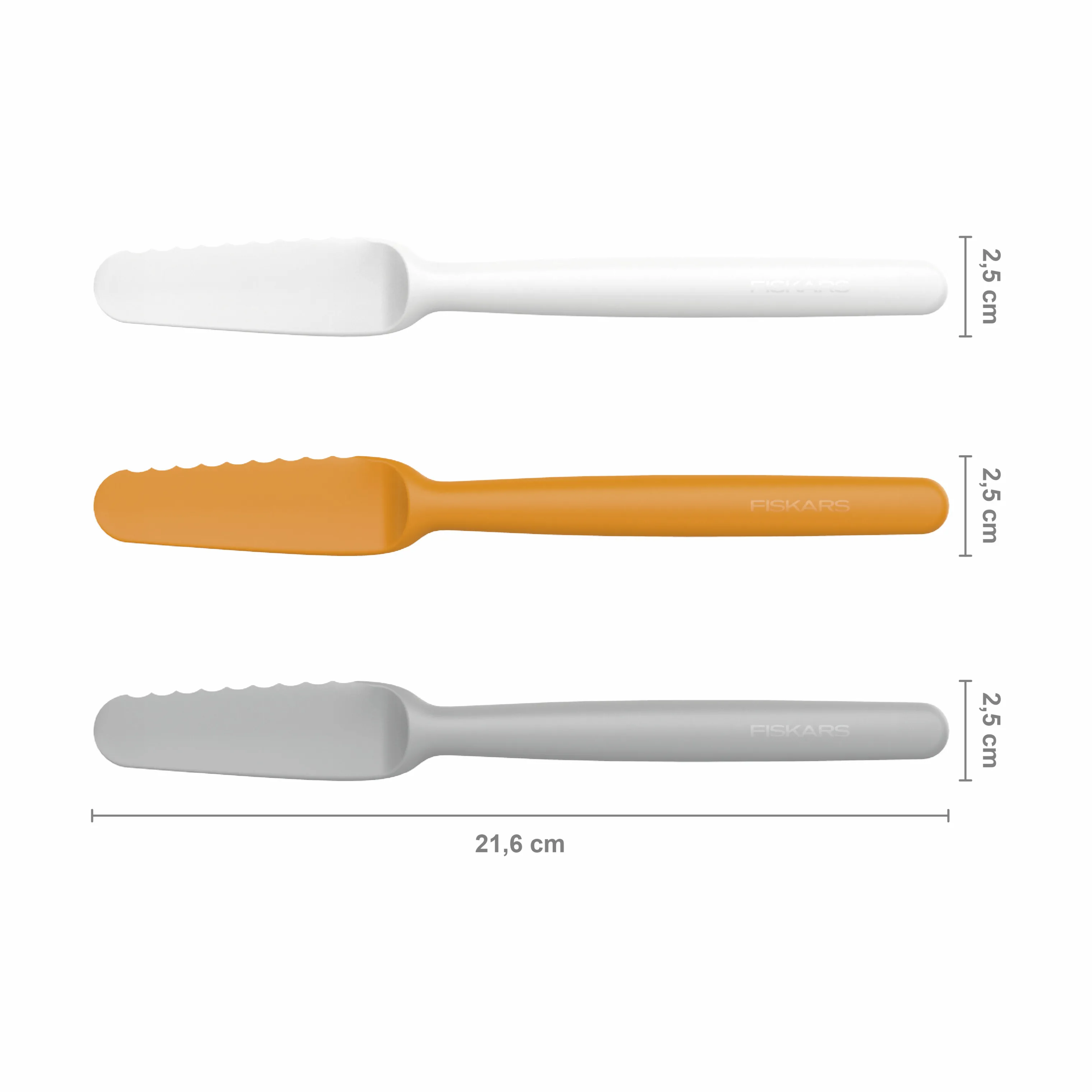 Fiskars Functional Form Smøreknivsæt - 3 dele