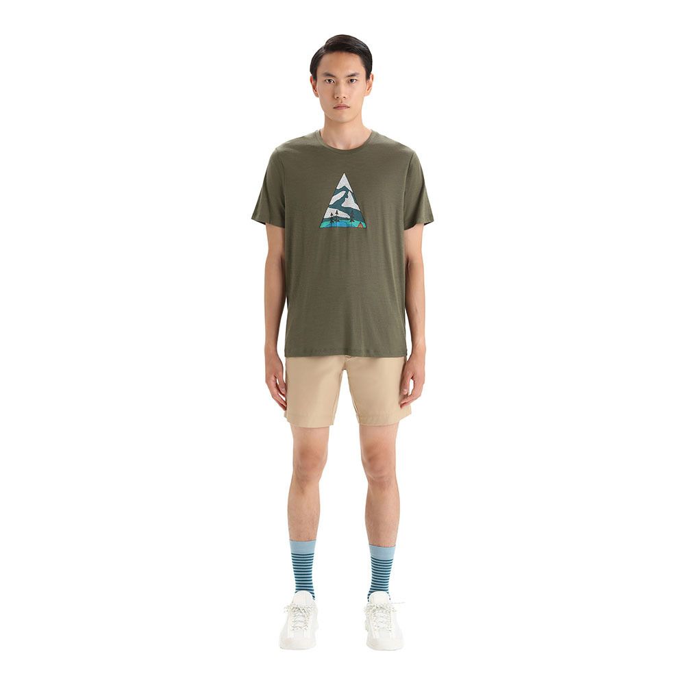 Icebreaker TECH LITE II - Tee-shirt Homme loden
