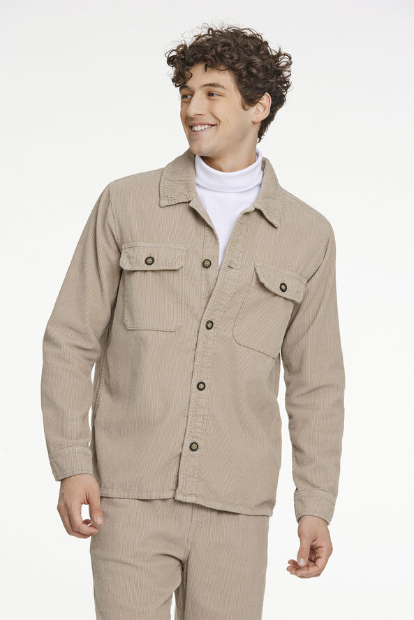 Lindbergh Corduroy overshirt Sand