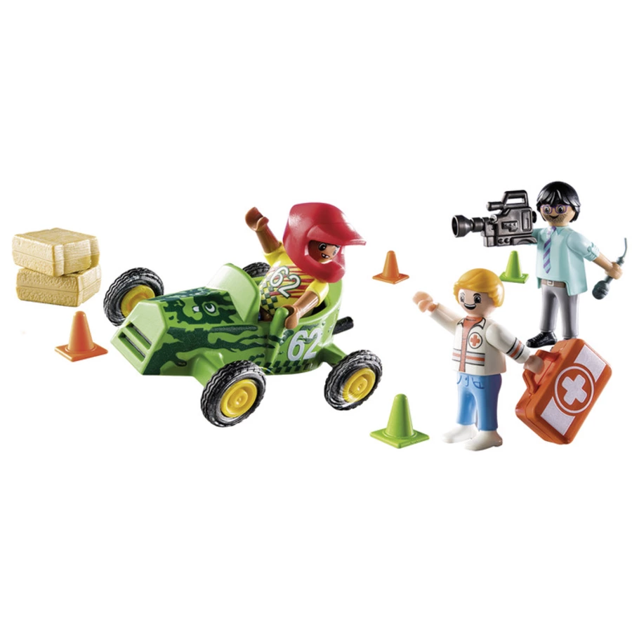 PLAYMOBIL® Duck on Call Notarzt Action Helfe dem Rennfahrer